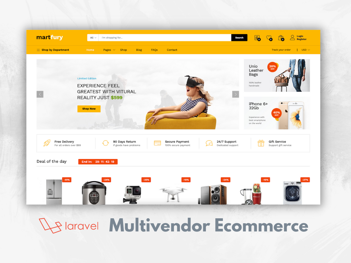 Multivendor / Marketplace Laravel eCommerce Website
